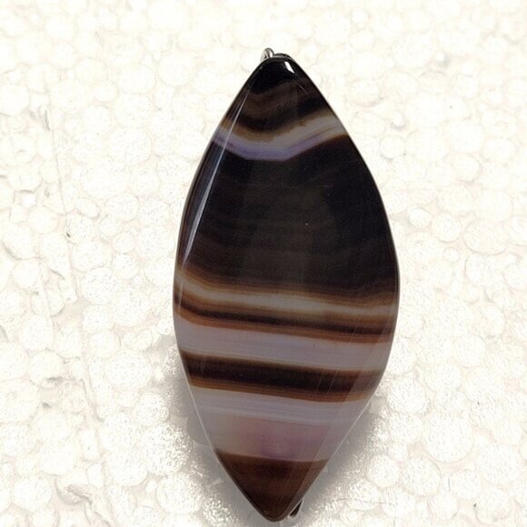 Statement Agate Cabochon Adjustable Band Handmade Semi Precious Ring - Picture 9 of 10